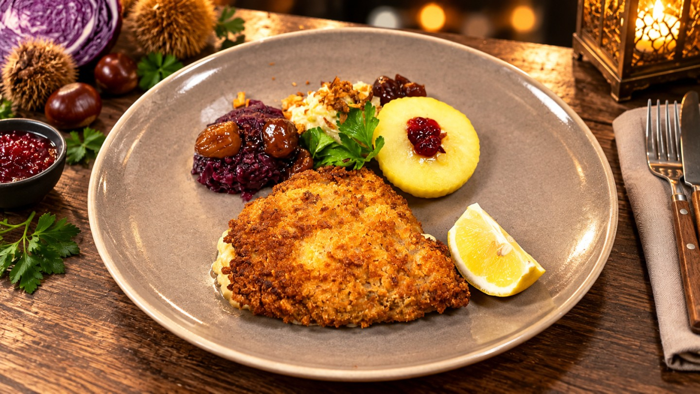 Goldener Herbst auf dem Teller – mit Wild, Pilzen und den letzten Kürbissen der Saison!🍽 Tagesmenüs (inkl. Suppe oder Salat)🥩 Fleisch: Wildschweinpfeffer mit Kartoffelstampf und Rotkraut — CHF 29.00🐟 Fisch: Saibling mit Ravioli und sautierten Kürbiswürfeln — CHF 27.00🥗 Vegetarisch: Shakshuka mit Cous-Coussalat — CHF 25.00🍃 Saisonale EmpfehlungenNüsslisalat mit Speck, Ei und Croutons — CHF 17.00Waldpilzsuppe — CHF 18.00Rindstataki mit herbstlichem Gemüse — CHF 46.00À la carteGrüner Salat mit Croutons und Hausdressing — CHF 11.00Assortierter Salat — CHF 15.00Kreuz Salat mit Reckenkiener Gruyère AOP, Haselnüssen und Knoblauchcrouton — CHF 16.00Tatar Kreuz – 100% Rind mit Kräutern, Öl, Knoblauch und Toastbrot — CHF 26.00Karotten-Ingwersuppe — CHF 15.00Rahmschnitzel vom Schwein mit Champignon Rahm Sauce und Gemüse — CHF 31.00Paniertes Schnitzel vom Schwein mit Gemüse und Zitrone — CHF 28.00Cordon Bleu vom Schwein mit Blauschimmelkäse oder Le Gruyère Reckenkien — CHF 34.00Cordon Bleu vom Kalb mit Blauschimmelkäse oder Le Gruyère Reckenkien — CHF 48.00Rindsfilet Tournedos Ladies Cut 120g mit Kalbsjus, Honig-Zwiebel-Konfit und Gemüse — CHF 49.00Kreuzen Sie Messer & Gabel.Reservation: 062 398 03 33 · À la carte Mo–Fr 09.00–23.00 · kreuz.plus/speisekarte-kreuz/#kreuzegerkingen #mittagstisch #saisonal #genuss #egerkingen