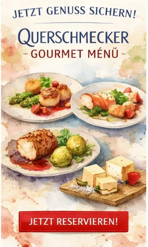 ✨ QUERSCHMECKER – GOURMET MENÜ Ein Abend. Ein Menü. Ein Erlebnis. Lass dich im Gasthof Kreuz Egerkingen kulinarisch überraschen – saisonal, kreativ und mit viel Liebe zum Detail komponiert. 🥂 Gebackene Kalbsmilken | Grüner Spargel | Preiselbeerschaum 🥣 Pastinaken Suppe | Speck | Belper Knolle 🦞 Hummer Canneloni | Rucola 🍽 Schweinsfilet im Kokosmantel | Erdbeersauce | Bärlauch Arancini 🧀 Käseauswahl 🍓 Rhabarberkompott | Eischnee 👉 Perfekt für besondere Abende, Genussmomente und kleine Auszeiten. 📍 Jetzt entdecken & reservieren: https://kreuz.plus/genuessliches-gourmet-menue-restaurant/ #GourmetEgerkingen #FineDiningSchweiz #GenussMomente #KreuzEgerkingen #AusSpassAmGenuss #SolothurnEssen #Kulinarik