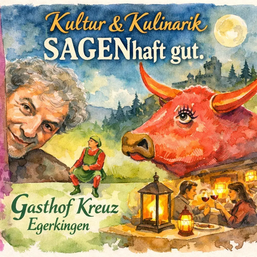 ✨ Kultur & Kulinarik – SAGENhaft gut. ✨Tauche ein in einen mystischen Abend, an dem regionale Sagen aus dem Gäu auf genussvolle Kulinarik treffen! 🍷📖Gemeinsam mit dem packenden Erzähler Christoph Schwager erlebst du Geschichten, die unter die Haut gehen – begleitet von einem fein abgestimmten 3-Gang-Menü im Gasthof Kreuz Egerkingen.📅 Samstag, 14. November 2026 – 17:30 Uhr📍 Oltnerstrasse 11, 4622 Egerkingen👉 Sichern Sie sich jetzt Ihre Plätze – limitiert!https://kreuz.plus/project/kultur-kulinarik-sagenhaft-gut-christoph-schwager/#SAGENhaft #KulturUndKulinarik #GenussErlebnis #GasthofKreuz