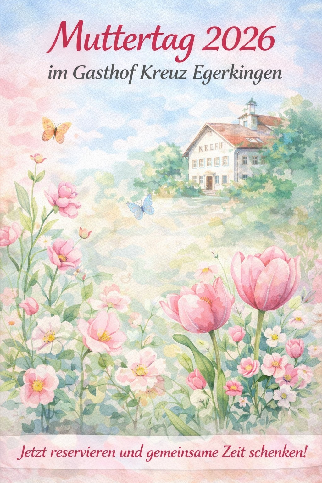 🌷 Mama verdient das Beste.Muttertag 2026 im Gasthof Kreuz Egerkingen – zwischen Olten & Solothurn.✨ 3 oder 5 Gänge✨ Frühlingsküche✨ Inklusive Mineral & Kaffee✨ Perfekt für die ganze Familie📅 Sonntag, 10. Mai 2026📍 Egerkingen📞 062 398 03 33Die Plätze sind begrenzt – jetzt reservieren und gemeinsame Zeit schenken.https://kreuz.plus/project/muttertag-einladung-gasthof-kreuz-egerkingen/«Aus Spass am Genuss!»#Muttertag2026 #GasthofKreuz #Egerkingen #Olten #Solothurn #Familienessen #RegionGäu #DankeMama