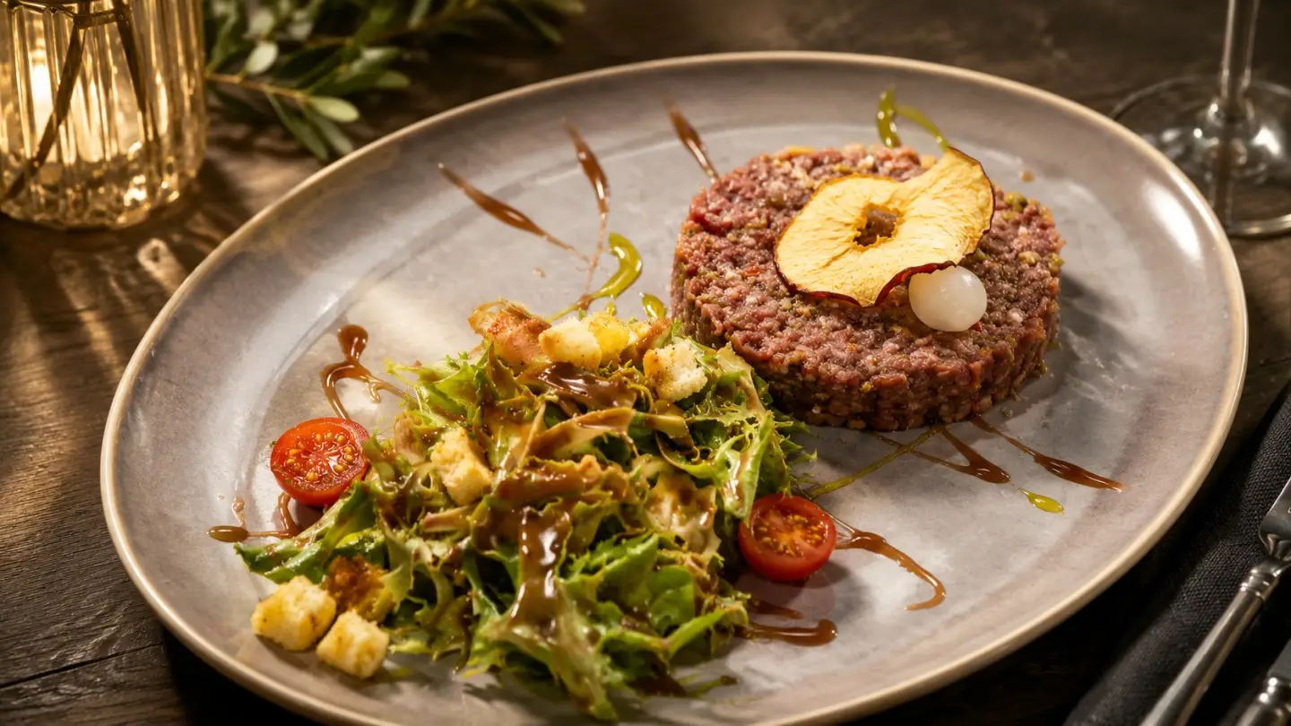 Guten Morgen! Heute verwöhnen wir Sie mit feinen Sommergerichten – von zarter Lammhufte bis zu frischem Fischduett. Was darf es sein?TAGESMENÜSInkl. Suppe oder Salat🥩 Fleisch: Lammhufte mit Kartoffel Wedges und zweierlei Zucchetti — CHF 29.00🐟 Fisch: Duett vom Baramundi und Red Snapper mit Risotto, Ricotta und Blattspinat — CHF 27.00🌱 Vegetarisch: Riesenravioli mit Spinat-Ricottafüllung an Eierschwämmlisauce — CHF 25.00🍽️ BUSINESS LUNCH — CHF 55.00Vorspeise: Melone mit RohschinkenHauptgang Fleisch: Kalbsleber mit Kroketten und GemüseHauptgang Fisch: Garnelen Chimichurri mit TagliatelleDessert: Ein Mini DessertVORSPEISEN À LA CARTE• Grüner Salat – Blattsalat · Croutons · Hausdressing — CHF 11.00• Assortierter Salat – Gemüsesalate · Blattsalate · Hausdressing — CHF 15.00• Kreuz Salat – Blattsalat · Reckenkiener Gruyère AOP · Haselnüsse · Knoblauchcrouton · Hausdressing — CHF 16.00• Tatar Kreuz – 100% Rind · Kräuter · Öl · Knoblauch · Himalaya Salz · Toastbrot — CHF 26.00• Karotten-Ingwersuppe — CHF 15.00HAUPTGÄNGE À LA CARTE• Rahmschnitzel vom Schwein – Champignon Rahm Sauce · Gemüse — CHF 31.00• Paniertes Schnitzel vom Schwein – Gemüse · Zitrone — CHF 28.00• Cordon Bleu vom Schwein – Blauschimmelkäse oder Le Gruyère Reckenkien · Rohschinken · Gemüse · Zitrone — CHF 34.00• Rindsfilet Tournedos – Ladies Cut 120g – Kalbsjus · Honig-Zwiebel-Konfit · Gemüse — CHF 49.00Kreuzen Sie Messer &amp; Gabel.#kreuzegerkingen #mittagstisch #businesslunch #genuss